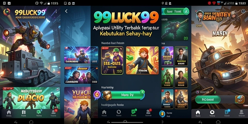Screenshot utama 99LUCK99 menampilkan tampilan antarmuka intuitif aplikasi Utility.
