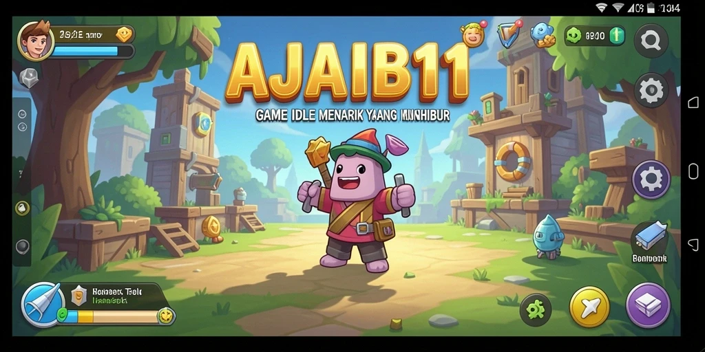 Screenshot AJAIB11 menampilkan gameplay Idle yang memikat dan interaktif.