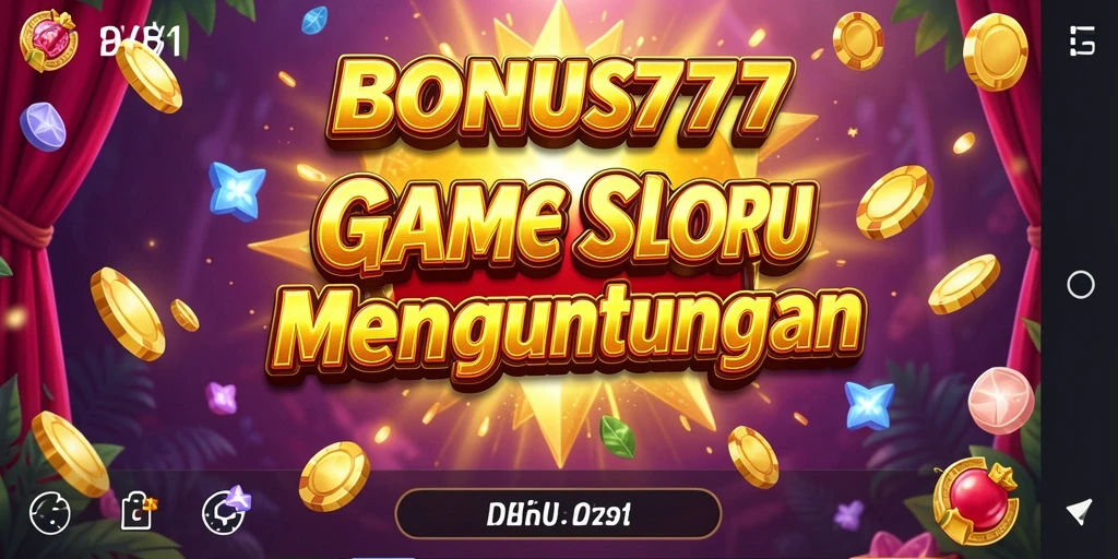Tampilan gameplay SLOT BONUS777 yang menawan dan menguntungkan.