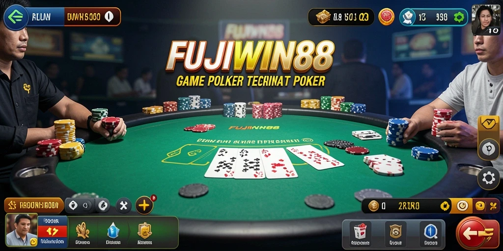 Tangkapan layar FUJIWIN88 menampilkan gameplay Poker yang menarik dan interaktif.
