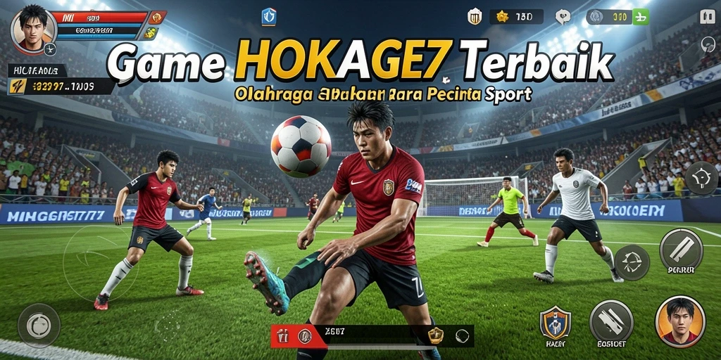 Screenshot gameplay HOKAGE77 menunjukkan aksi olahraga yang seru dan mendebarkan.