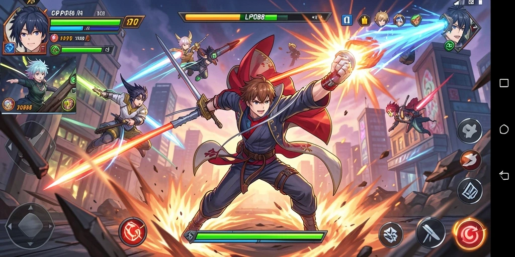 Screenshot utama LPO88 menampilkan aksi seru karakter Anime.