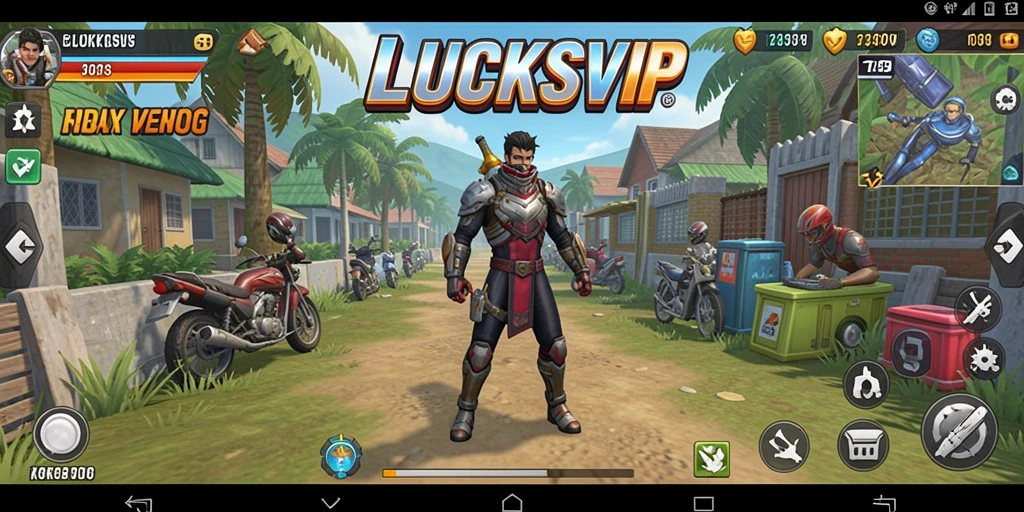 Screenshot gameplay LUCKSVIP menampilkan interaksi karakter dan aktivitas sehari-hari yang menarik.