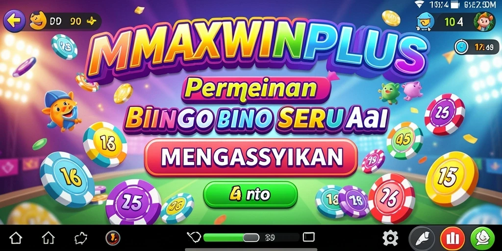 Tampilan screenshot menunjukkan gameplay seru Bingo di MAXWINPLUS.