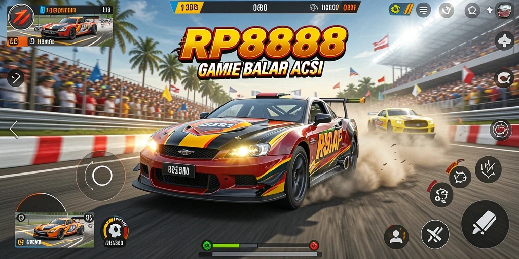 Gameplay balap seru dengan grafik menawan dari RP8888.