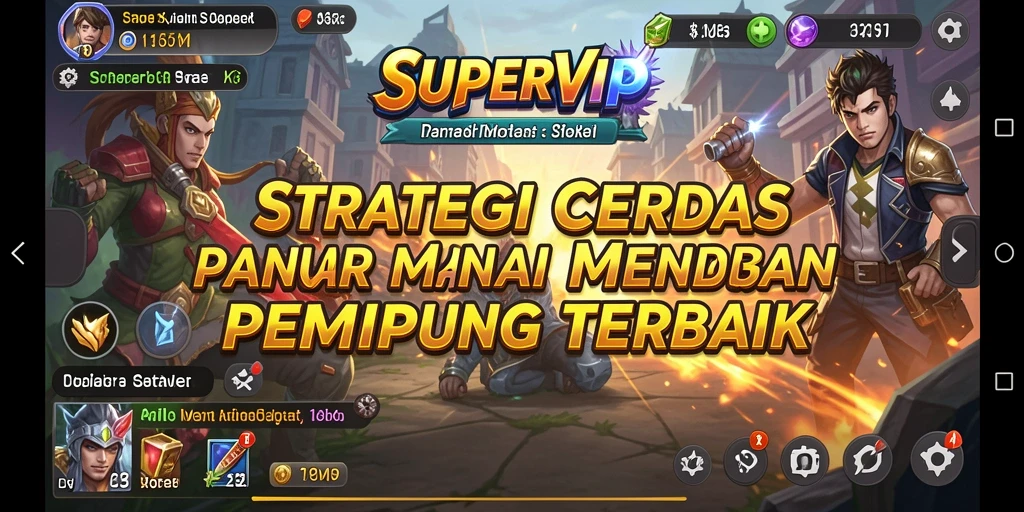 Gameplay seru dengan strategi mendalam di SUPERVIP.